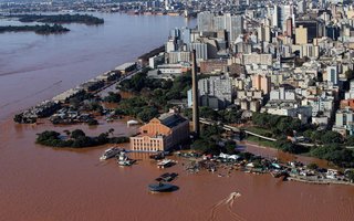 PORTO ALEGRE, RS, BRASIL - Situação da Capital, durante a cheia que atinge o Rio Grande do Sul. FOTO: DUDA FORTES, AGÊNCIA RBS<!-- NICAID(15756940) -->