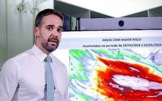 Eduardo Leite emitiu alerta meteorológico para todo o RS nesta segunda-feira (29)
