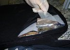 Droga estava oculta na bagagem do espanhol que tentava embarcar para a Europa (Divulgação/Polícia Federal/RS)