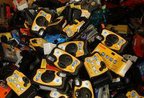 Foto de arquivo de 2005 mostra câmeras descartáveis no laboratório da Kodak na França (AFP/Frank Perry)