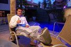 Kleber se recupera em casa, após sofrer fratura na fíbula do tornozelo direito (Bruno Junqueira TRATO.TXT/Bruno Junqueira TRATO.TXT)