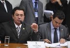 Segundo Vital do Rêgo (E), pauta do dia tratava apenas das quebras de sigilo (Agência Brasil/Wilson Dias)