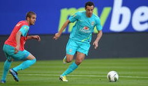 Atacante do Inter Leandro Damião começará a partida como tilular de Mano (CBF,Divulgação/Rafael Ribeiro)