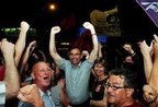 Mesmo com a candidatura impugnada, Zimmermann comemorou resultado extraoficial (Agencia RBS/Miro de Souza)