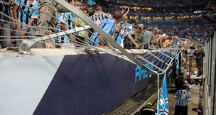 Dia 30 de janeiro, oito torcedores ficaram feridos na partida contra a LDU (Jefferson Bernardes/AFP)