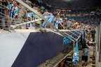 Dia 30 de janeiro, oito torcedores ficaram feridos na partida contra a LDU (Jefferson Bernardes/AFP)