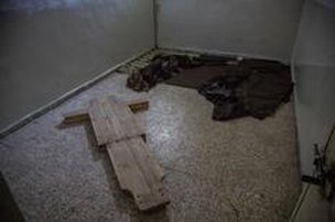 Instrumento de tortura foi achado em predio do governo, em Raqqa (HRW/HRW)