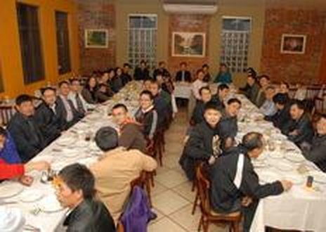 Em Santa Cruz do Sul, grupo visitou uma tradicional churrascaria gaúcha (Especial/Bruno Viegas)