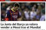 Barcelona cogita vender Messi depois da Copa, diz jornal espanhol