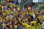 Juan Guillermo Cuadrado, autor do primeiro gol do jogo e um dos destaques da Colômbia neste Mundial (AFP/Luis Acosta)