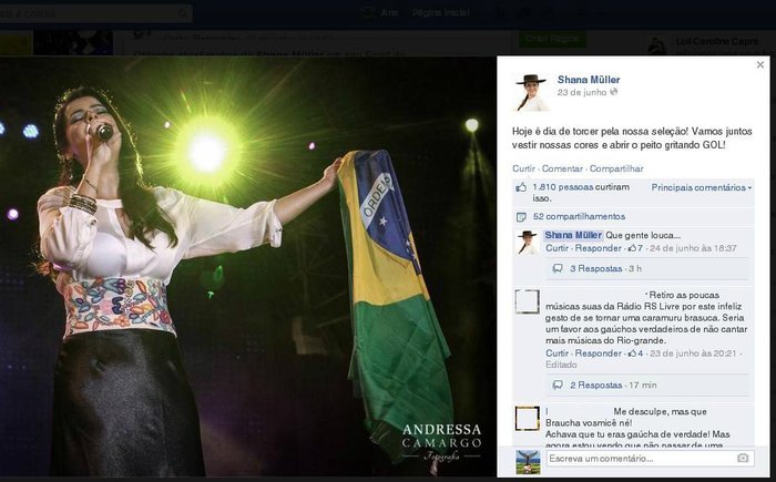 Facebook / Reprodução Facebook / Reprodução