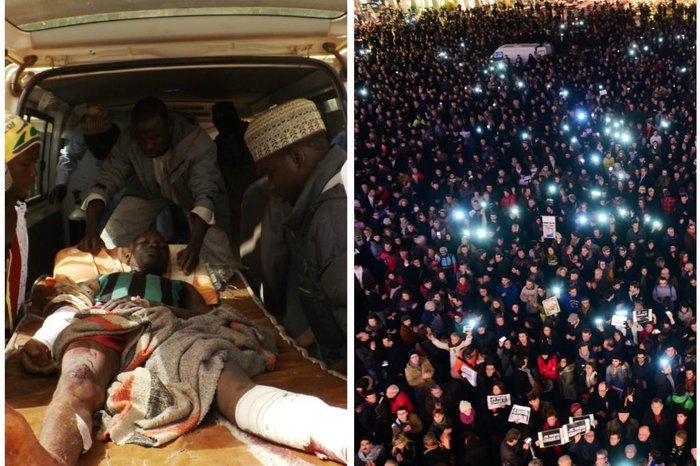Montagem com fotos de Aminu Abubakar e Eric Cabanis / AFP Montagem com fotos de Aminu Abubakar e Eric Cabanis / AFP