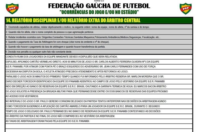 FGF / Reprodução FGF / Reprodução