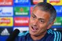 Chelseas Portuguese manager Jose Mourinho gives a press conference at Chelseas training ground, in Stoke DAbernon, near London, on September 15, 2015, ahead of the teams forthcoming UEFA Champions League group G football match against Maccabi Tel Aviv.     AFP PHOTO / GLYN KIRK