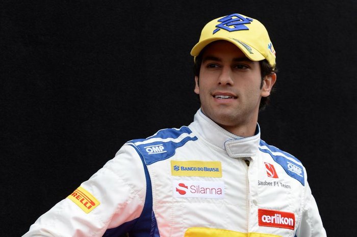 Sauber F1 Teams Brazilian driver Felipe Nasr poses during a driver portrait session ahead of the Australian Formula One Grand Prix in Melbourne on March 12, 2015. AFP PHOTO / MAL FAIRCLOUGH
-- IMAGE RESTRICTED TO EDITORIAL USE - STRICTLY NO COMMERCIAL USE Sauber F1 Teams Brazilian driver Felipe Nasr poses during a driver portrait session ahead of the Australian Formula One Grand Prix in Melbourne on March 12, 2015. AFP PHOTO / MAL FAIRCLOUGH
-- IMAGE RESTRICTED TO EDITORIAL USE - STRICTLY NO COMMERCIAL USE