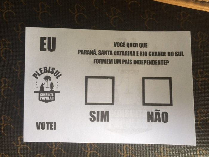 Movimento Sul é o Meu País / Divulgação Movimento Sul é o Meu País / Divulgação