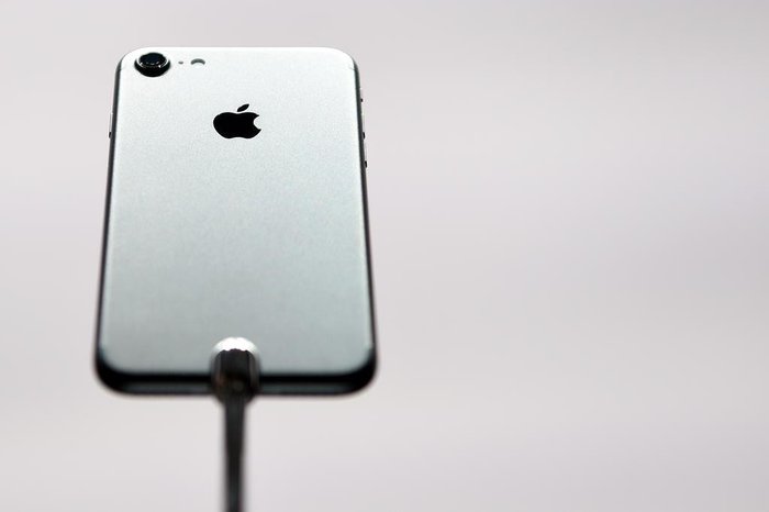 The iPhone 7 is seen on display during an Apple media event at Bill Graham Civic Auditorium in San Francisco, California on September 7, 2016. Apple on Wednesday unveiled two upgraded versions of its iPhone and a new waterproof smartwatch, seeking to reignite growth for the iconic technology maker. The iPhone 7 and larger iPhone 7 Plus, with new camera technology, 50-meter water resistance and other features, were the highlight of an Apple media event in San Francisco.
The iPhone 7 is seen on display during an Apple media event at Bill Graham Civic Auditorium in San Francisco, California on September 7, 2016. Apple on Wednesday unveiled two upgraded versions of its iPhone and a new waterproof smartwatch, seeking to reignite growth for the iconic technology maker. The iPhone 7 and larger iPhone 7 Plus, with new camera technology, 50-meter water resistance and other features, were the highlight of an Apple media event in San Francisco.