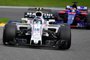  Williams Canadian driver Lance Stroll drives ahead of Toro Rossos Russian driver Daniil Kvyat  during the Belgian Formula One Grand Prix at the Spa-Francorchamps circuit in Spa on August 27, 2017. / AFP PHOTO / Emmanuel DUNANDEditoria: SPOLocal: Spa-FrancorchampsIndexador: EMMANUEL DUNANDSecao: motor racingFonte: AFPFotógrafo: STF