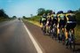 6ª etapa do Campeonato Gaúcho de Ciclismo de Estrada, em Santa Cruz do Sul. Na foto, a equipe Bike Center, de Santa Maria