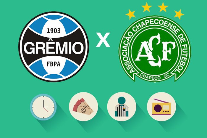 escudos, montagem, futebol, brasileirão, série a, grêmio, chapecoense escudos, montagem, futebol, brasileirão, série a, grêmio, chapecoense