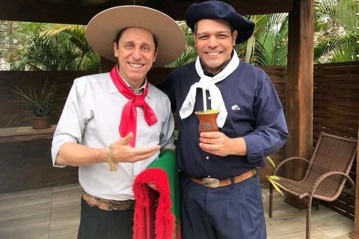 João Luiz Corrêa e do Joca Martins, os padrinhos do Desafio Farroupilha João Luiz Corrêa e do Joca Martins, os padrinhos do Desafio Farroupilha