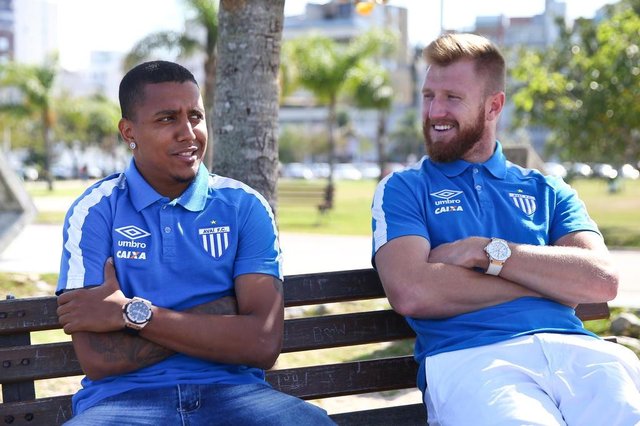 FLORIANÓPOLIS, SC, BRASIL, 13-09-2017: Jogadores do Avaí Capa e Alemão. FLORIANÓPOLIS, SC, BRASIL, 13-09-2017: Jogadores do Avaí Capa e Alemão.
