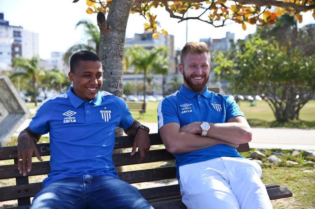 FLORIANÓPOLIS, SC, BRASIL, 13-09-2017: Jogadores do Avaí Capa e Alemão. FLORIANÓPOLIS, SC, BRASIL, 13-09-2017: Jogadores do Avaí Capa e Alemão.
