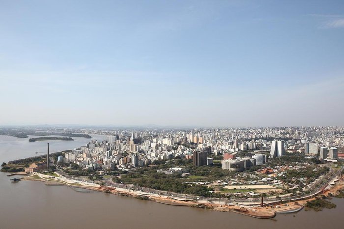 PORTO ALEGRE, RS, BRASIL - Imagens aéreas. Obras na orla do guaíba.
PORTO ALEGRE, RS, BRASIL - Imagens aéreas. Obras na orla do guaíba.