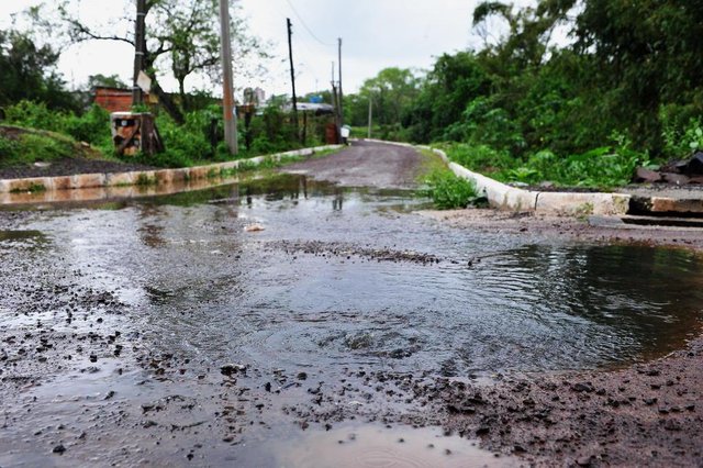  Santa Maria - RS - Brasil 14/09/2017 Rua Augusto ribas, no bairro Jo&atilde;o Goulart