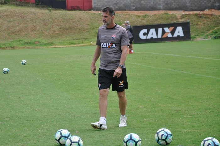 Wagner Mancini, em treinamento do Vitória
Wagner Mancini, em treinamento do Vitória