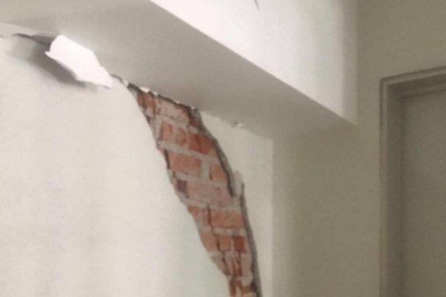 Prédio na Cidade do México após terremoto de magnitude 7.1 Prédio na Cidade do México após terremoto de magnitude 7.1
