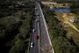 NOVA SANTA RITA, RS, BRASIL, 05-07-2017: Ponte sobre o Rio Caí no km 427 da BR-386 está interditada e deixa o fluxo de veículos em pista simples, apesar da duplicação do trecho. (Foto: Mateus Bruxel / Agencia RBS)