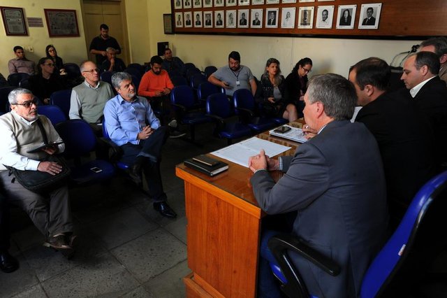  Santa Maria, RS, Brasil, 03/10/2017.Comissão de Políticas Públicas da Câmara realiza reunião sobre iluminação pública.