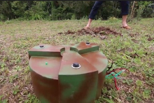 Mina terrestre contra abigeato, criada pelo ga&uacute;cho de Bag&eacute; Renato Azevedo