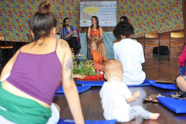 SANTA MARIA, RS, BRASIL. 06/10/2017.1º encontro estadual de parteiras ocorreu em Santa Maria, na UFSM.FOTO: GABRIEL HAESBAERT / NEWCO DSM