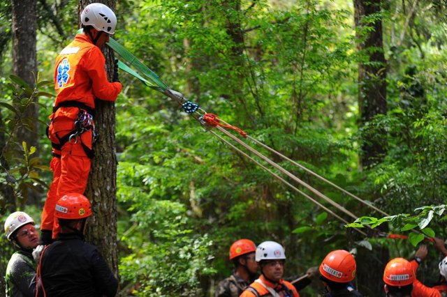  Itaara, RS, Brasil, 07/10/2017.Curso de atendimento e resgate de v&iacute;timas em &aacute;reas de dif&iacute;cil acesso.