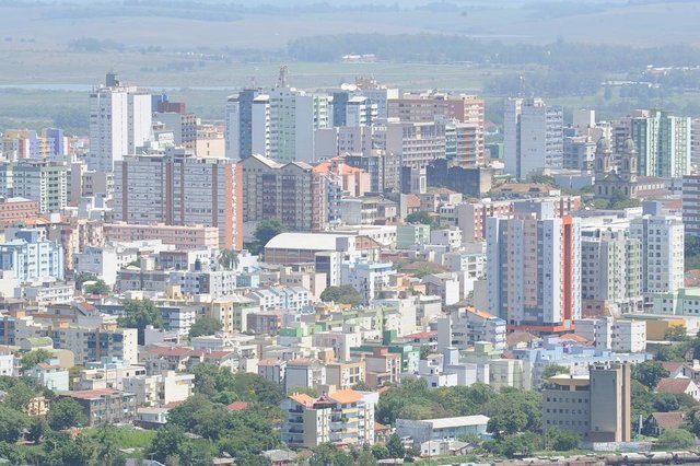  Vista da cidade de Santa Maria.Fotos do Morro do Cechella.