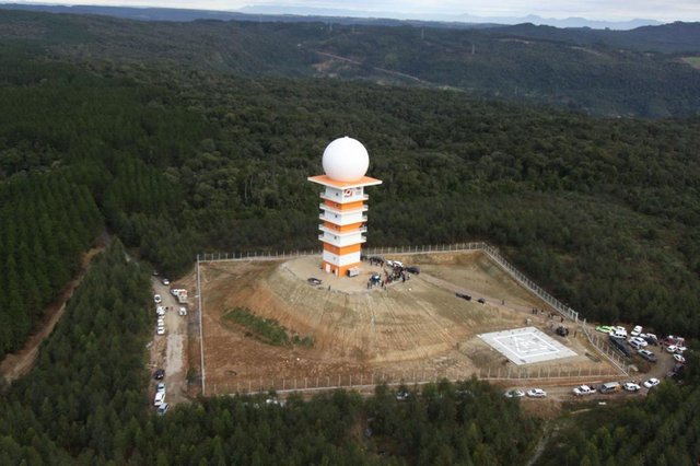 Radar meteorológico da Defesa Civil de SC em Lontras (SC) Radar meteorológico da Defesa Civil de SC em Lontras (SC)