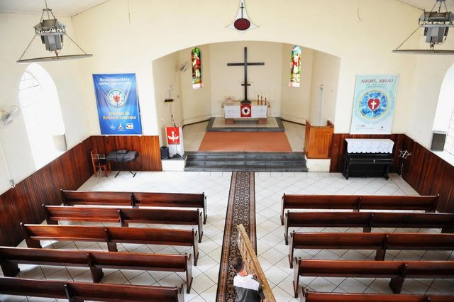  Santa Maria - RS - BRASIL - 30/10/2017Igreja Evangélica de Confissão luterana no Brasil, na Praça dos Bombeiros, no Centro de Santa Maria. Pauta sobre os 500 anos da Reforma Luterana
