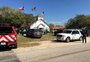 The area around a site of a mass shooting is taped out in Sutherland Springs

The area around a site of a mass shooting is taped out in Sutherland Springs, Texas, U.S., November 5, 2017, in this picture obtained via social media. MAX MASSEY/ KSAT 12/via REUTERS THIS IMAGE HAS BEEN SUPPLIED BY A THIRD PARTY. MANDATORY CREDIT.NO RESALES. NO ARCHIVES ORG XMIT: UGC005
Local: SUTHERLAND SPRINGS ;TX ;United States