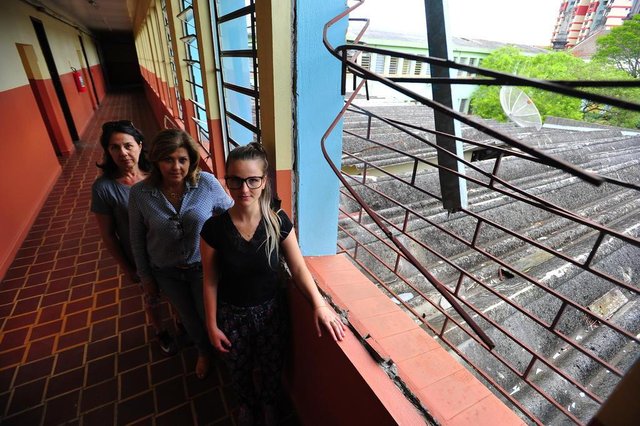  SANTA MARIA, RS, BRASIL. 08/11/2017.Escola Cel. Pilar faz vaquinha para recuperar instalações. FOTO: GABRIEL HAESBAERT / NEWCO DSM