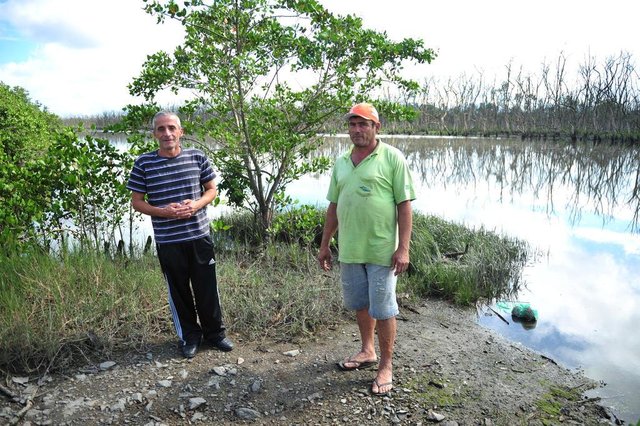 JOINVILLE,SC,BRASIL,16-11-2017.Morte em parte do mangue de Joinville(Siriúba).E-D: Sidiclei Eduardo Mueller e Ivanildo da Silva.(Foto:Salmo Duarte/A Notícia) JOINVILLE,SC,BRASIL,16-11-2017.Morte em parte do mangue de Joinville(Siriúba).E-D: Sidiclei Eduardo Mueller e Ivanildo da Silva.(Foto:Salmo Duarte/A Notícia)