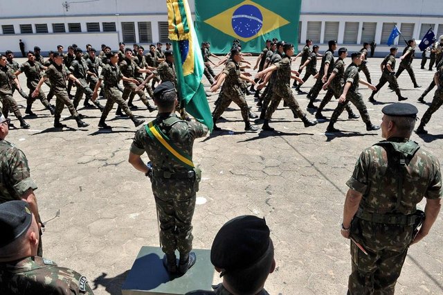  Santa Maria, RS, Brasil, 19/11/2017.CERIM&Ocirc;NIA NO QUARTEL DO 4&ordm; BATALH&Atilde;O LOG&Iacute;SICO (4&ordm; BLOG) MARCOU O DIA DA BANDEIRA EM SANTA MARIA