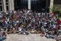  

PORTO ALEGRE, RS, BRASIL - No dia da consciência negra, comemorado hoje, negros da UFRGS se reúnem para fazer uma fotografia coletiva.