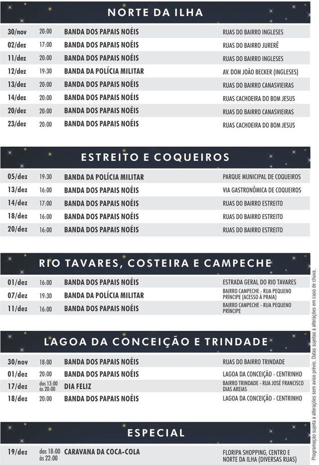 Programação de Natal 2017 - parte 2 Programação de Natal 2017 - parte 2