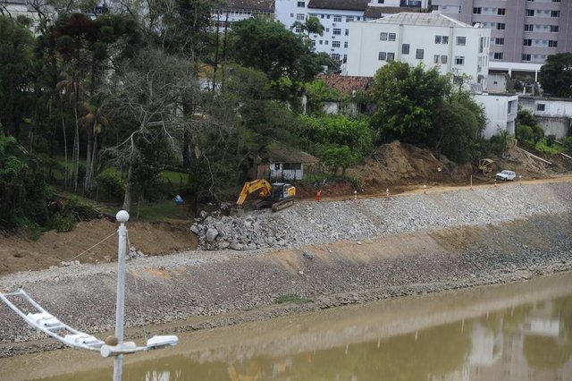 Blumenau-sc-Brasil,Obras da Margem Esquerda Blumenau-sc-Brasil,Obras da Margem Esquerda