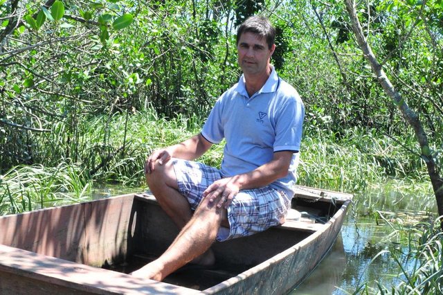 JOINVILLE,SC,BRASIL,28-11-2017.AN nos Bairros.AN visitou o bairro Boa Vista,Pedro Michels Heidemann,mora de frente para o mangue.(Foto:Salmo Duarte/A Notícia) JOINVILLE,SC,BRASIL,28-11-2017.AN nos Bairros.AN visitou o bairro Boa Vista,Pedro Michels Heidemann,mora de frente para o mangue.(Foto:Salmo Duarte/A Notícia)