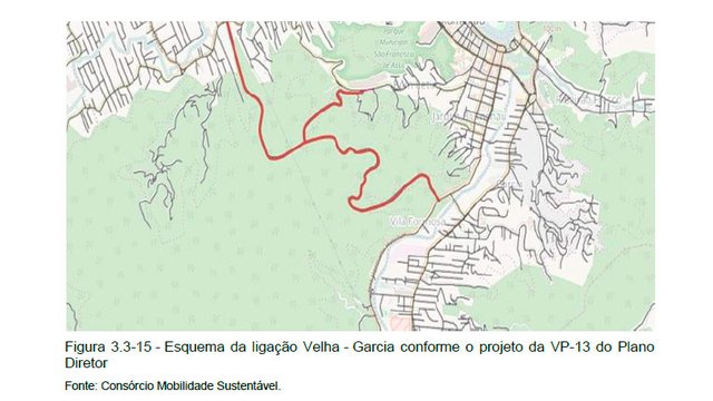 Mapa ligação Velha garcia Mapa ligação Velha garcia