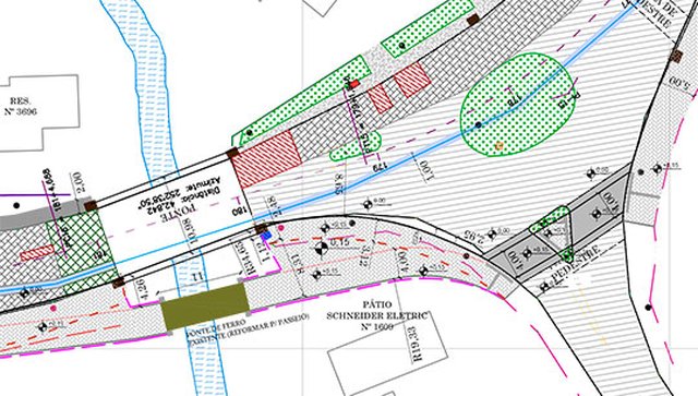 Projeto prevê aproveitamento de pontilhão de ferro na Rua Bahia Projeto prevê aproveitamento de pontilhão de ferro na Rua Bahia