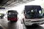  CAXIAS DO SUL, RS, BRASIL, 05/12/2017. Ônibus intramunicipais na rodoviária de Caxias do Sul. (Diogo Sallaberry/Agência RBS)
